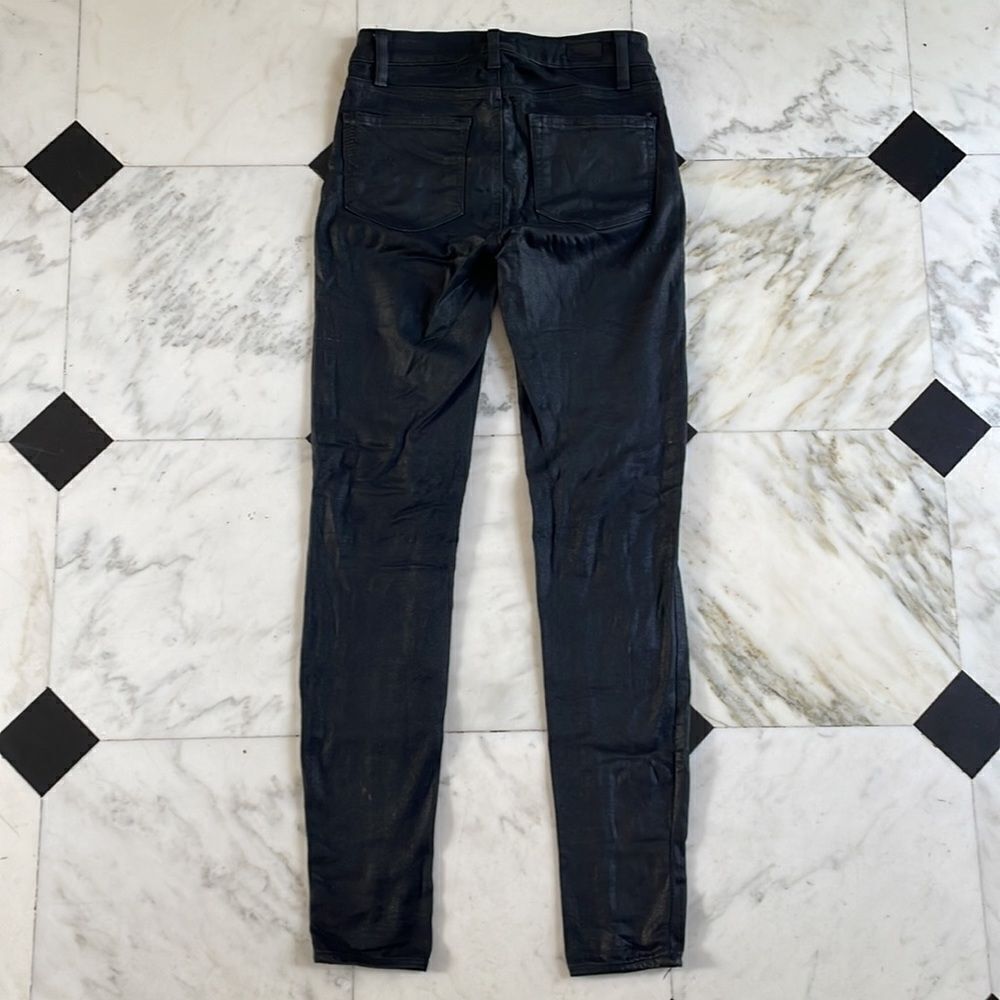 Paige Verdugo Ultra Skinny Waxed Black Jeans - Picture 7 of 8